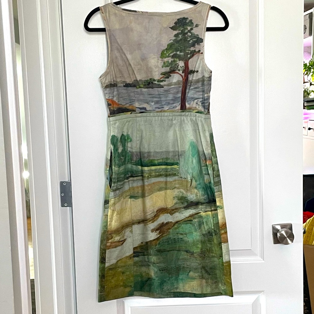 Anthropologie Odille Landscape Painting Dress - Picture 6 of 10
